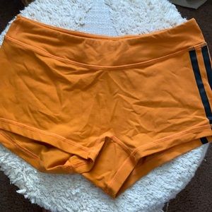 Savage Barbell booty shorts.